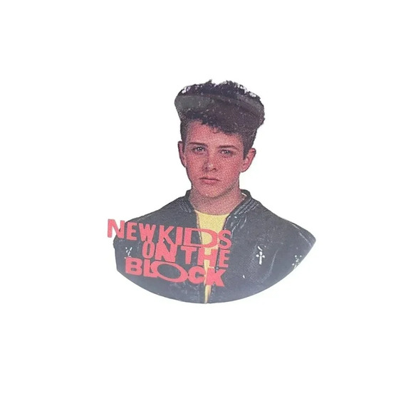 Joey Mcintyre New Kids on the Block Brooch Pin Silver Tone Vintage - Picture 1 of 6